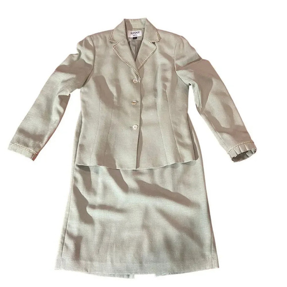 Kasper Green Suit Skirt‎ (blazer and skirt) Set Size 6 - Picture 1 of 6